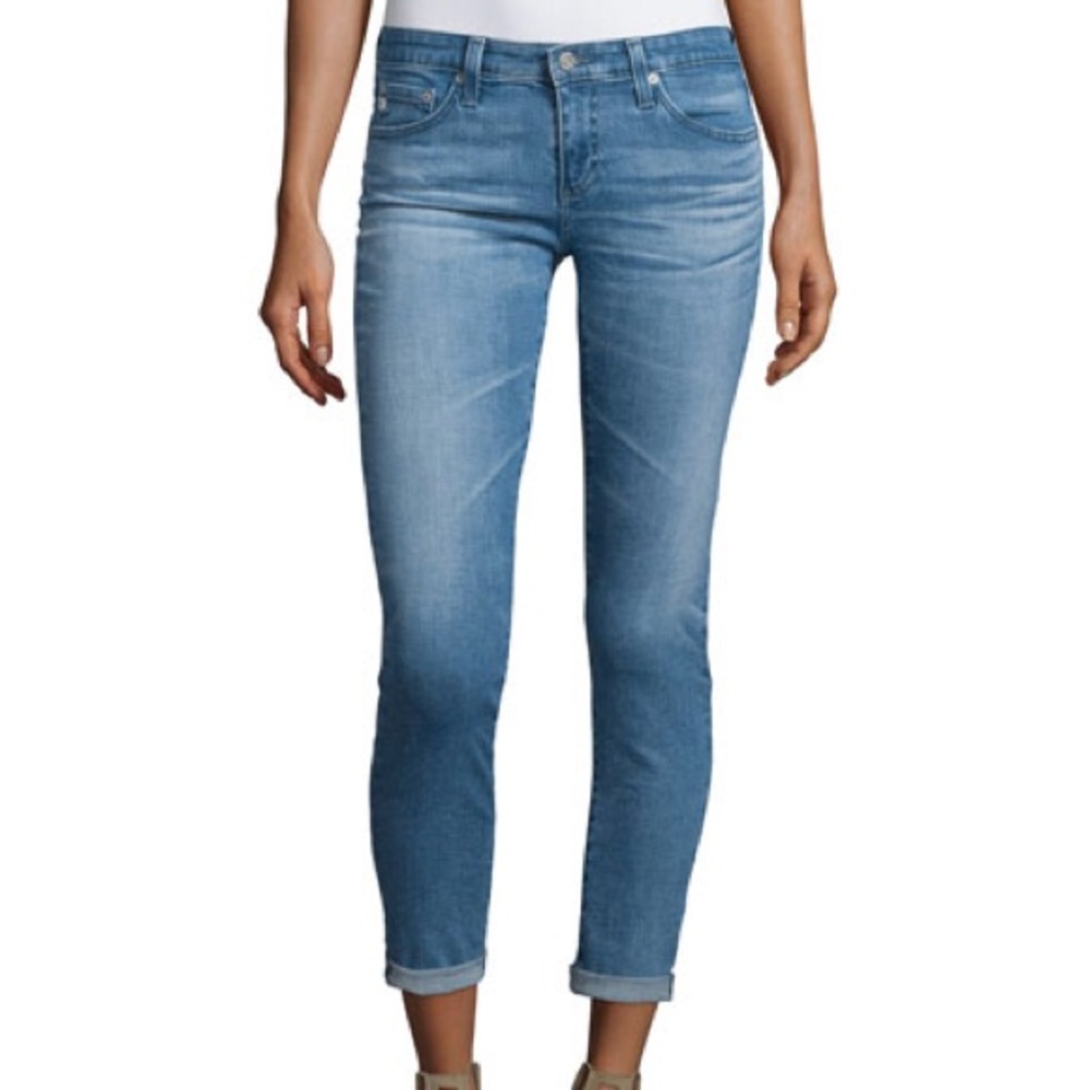 AG stilt roll-up jeans